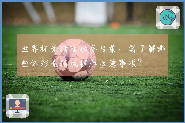 世界杯竞猜活动参与前，需了解哪些体彩竞猜流程和注意事项？