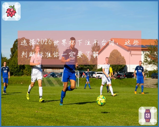 选择2026世界杯下注平台时，这些判断标准你一定要了解