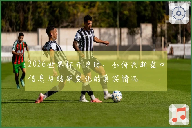 2026世界杯开户时，如何判断盘口信息与赔率变化的真实情况