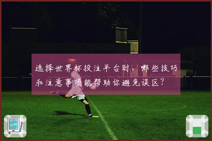 选择世界杯投注平台时，哪些技巧和注意事项能帮助你避免误区？