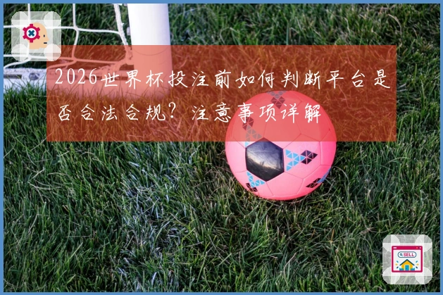 2026世界杯投注前如何判断平台是否合法合规？注意事项详解